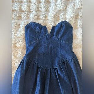 SHEIN Blue Denim Fabric